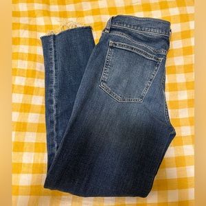 Gap Girlfriend Mid Rise Dark Wash Jean